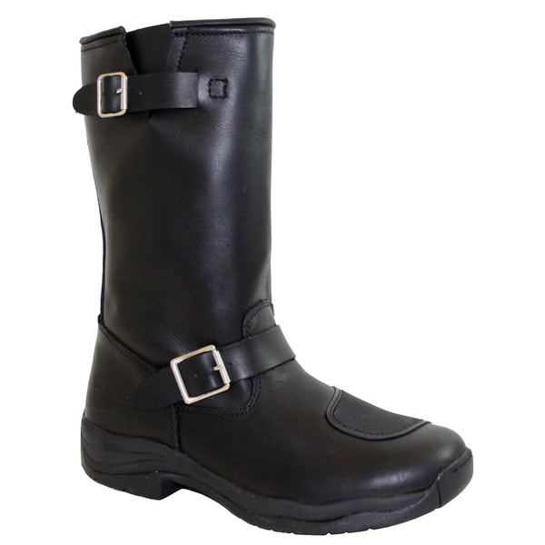 mens buckle biker boots