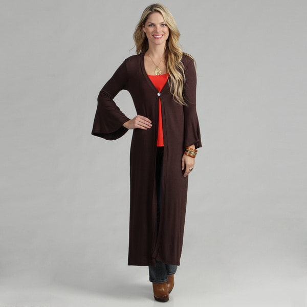 24/7 Comfort Apparel Women's Maxi Cardigan - Overstock - 7472322