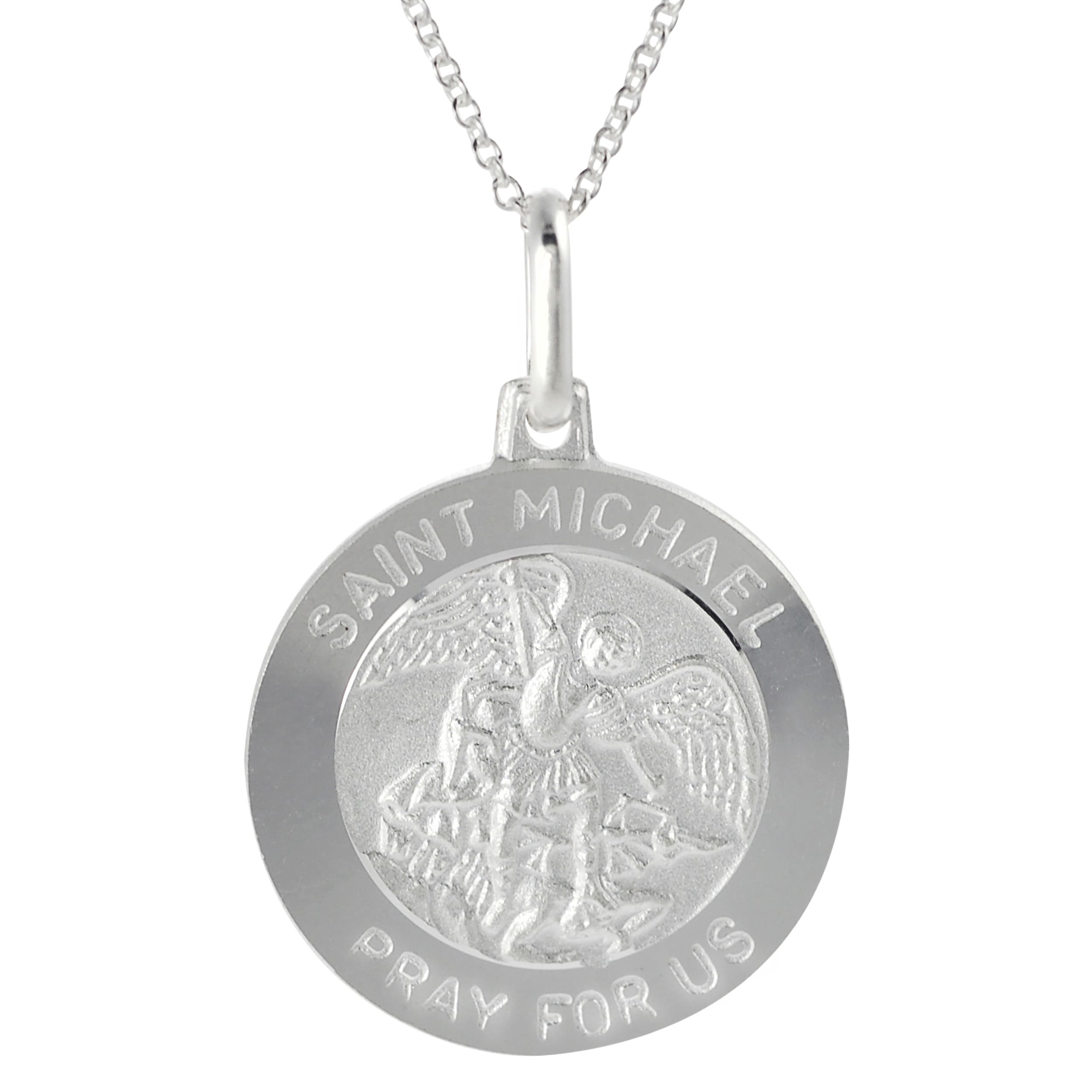 saint michael pray for us necklace