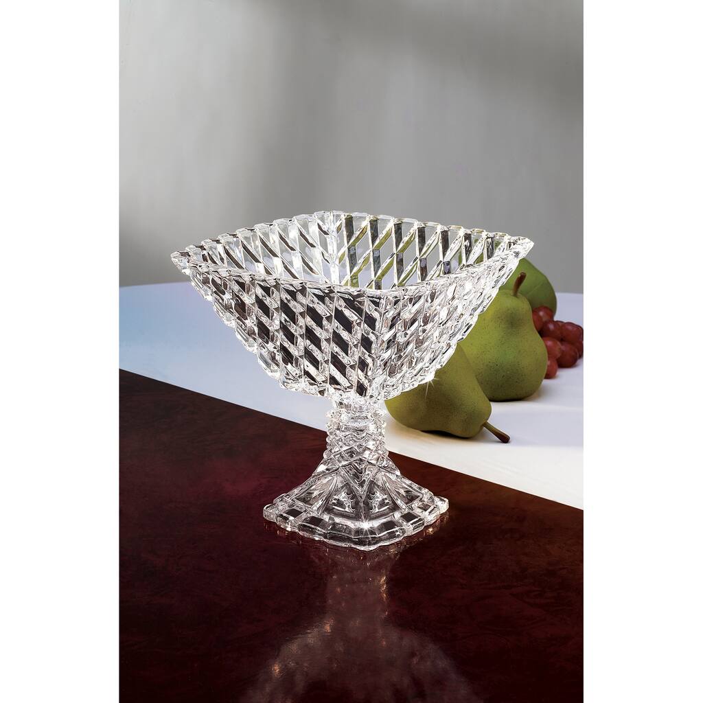 Fifth Avenue Crystal 'Muirfield' Pedestal Compote Square