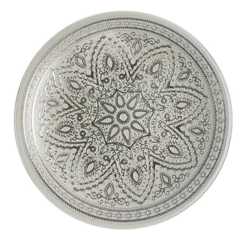 ChargeIt! By Jay Divine 13-inch Silver Charger Plate