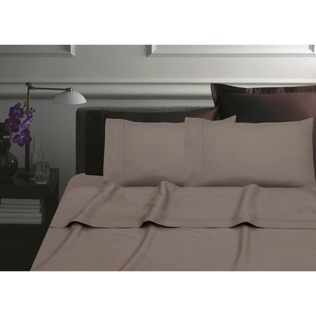 300 TC Cotton Percale Extra Deep Pocket Oversized Bed Sheet Set