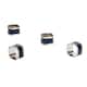 Sparkling Square Design Napkin Rings (Set of 4) - Black - Set of 4