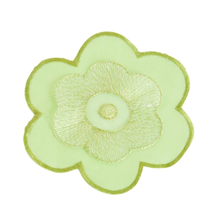 Flower Design Lime Coasters (Set of 4)