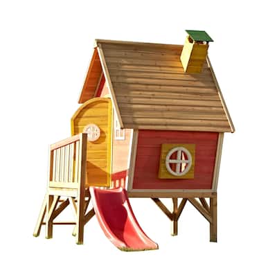 Swing-N-Slide Hide-N-Slide Playhouse with Slide - 8' W x 13' L x 11' H