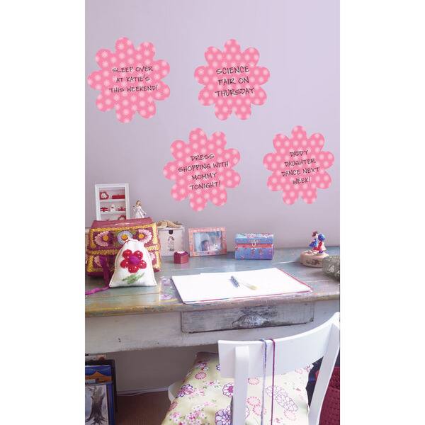 Wall Pops Daisy Pink Dry-erase Shape Decals - Bed Bath & Beyond - 7480122