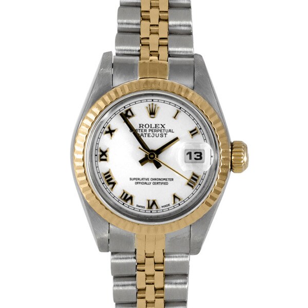 Shop Pre-owned Rolex Women's 18k Two-tone Datejust Watch - Free