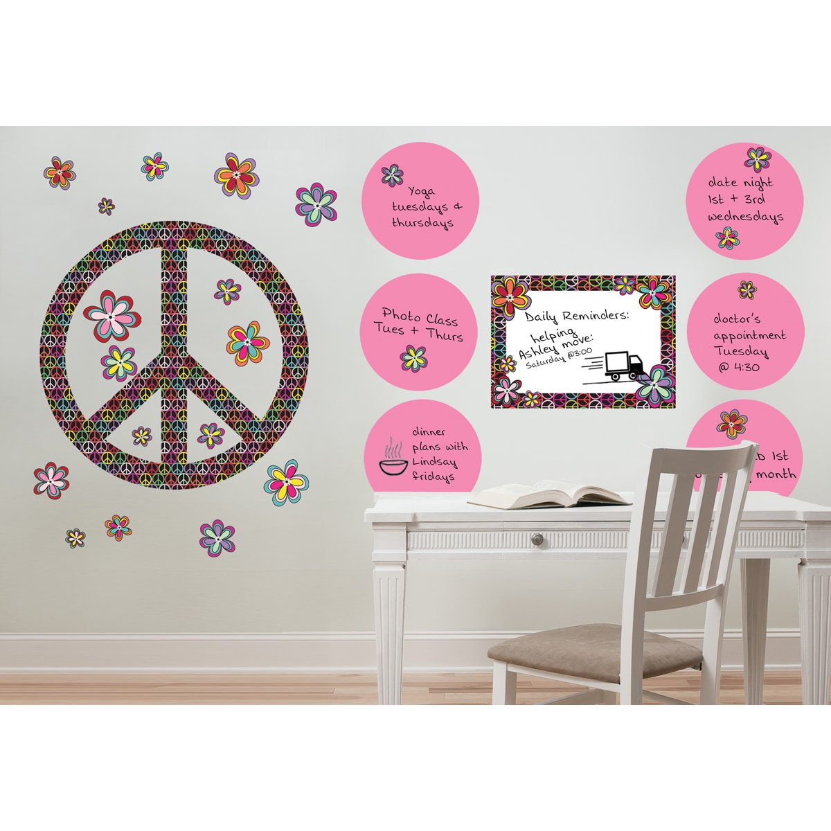 Wallpops Peace Kit And Dry erase Pack