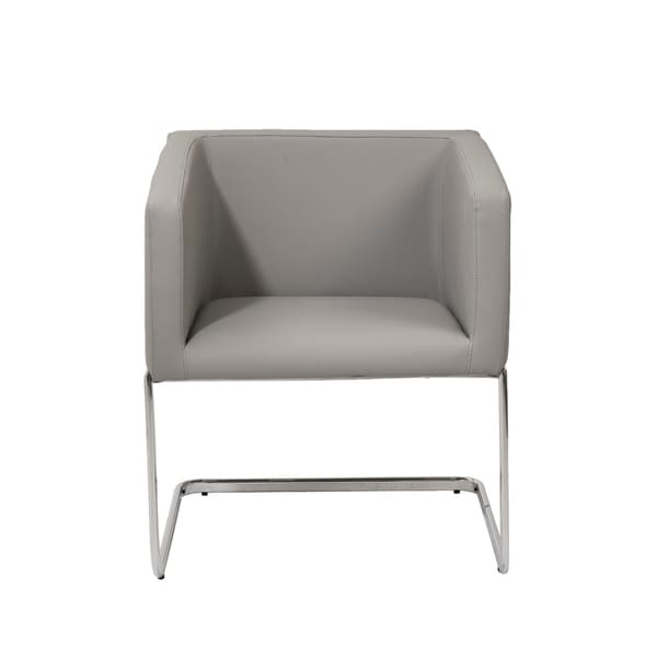 ari lounge chair leatherette euro grey eurostyle