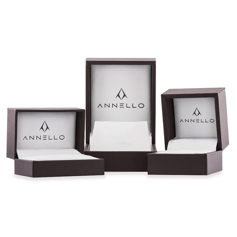 Annello by Kobelli 14k Gold 1 1/2ct TDW Princess Diamond Wedding Band