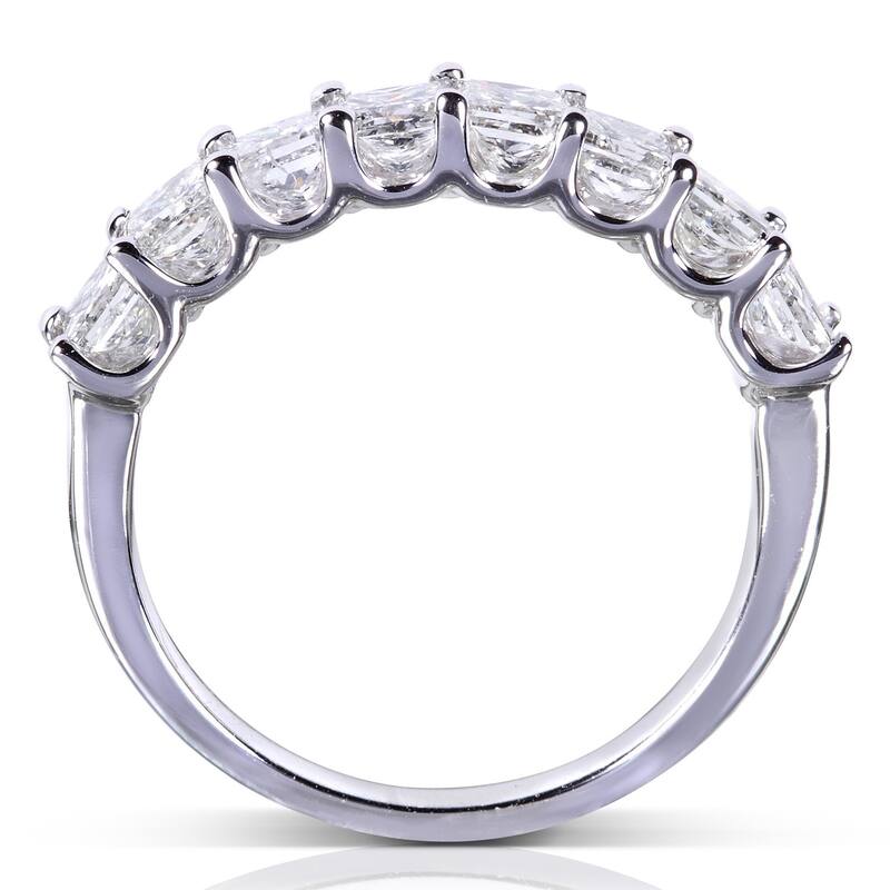 Annello by Kobelli 14k Gold 1 1/2ct TDW Princess Diamond Wedding Band