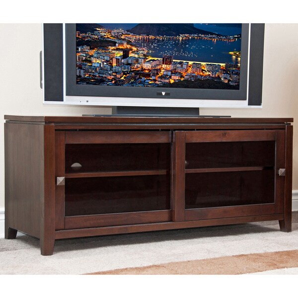 Essex Coffee Brown TV Media Stand WyndenHall Entertainment Centers