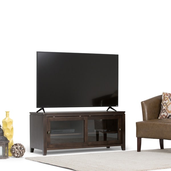 WYNDENHALL Essex Coffee Brown TV Media Stand for TV's up to 42 Inches