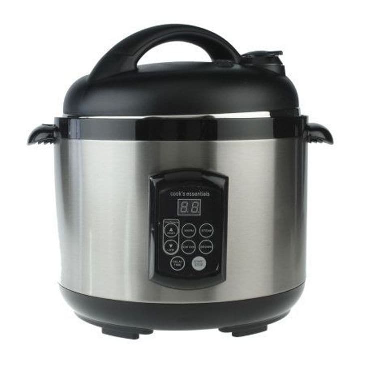 CooksEssentials Stainless Steel Nonstick 10 qt. Pressure Cooker  w/Accessories 