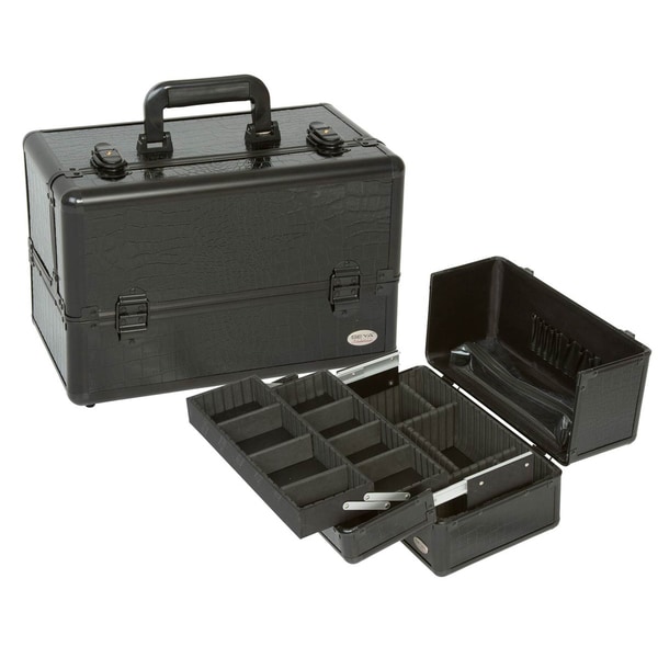 Seya Black Gator Professional Makeup Case Seya Makeup Cases