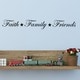 'Faith, Family, Friends' Vinyl Wall Art Decal - Bed Bath & Beyond - 7482105