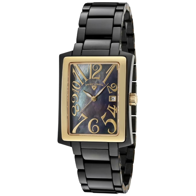 Swiss Legend Womens Bella Black High Tech Ceramic Watch