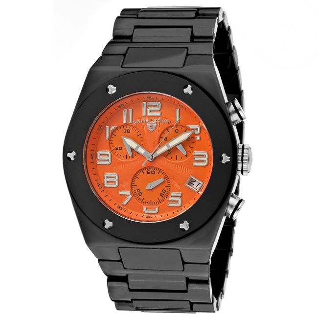 Swiss Legend Mens Throttle Black Ceramic Watch