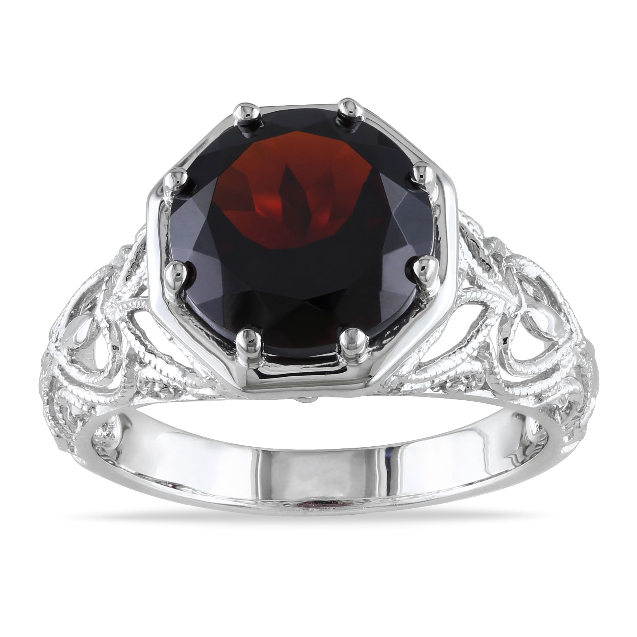 silver garnet cocktail ring msrp $ 139 86 sale $ 52 19 off msrp 63 %