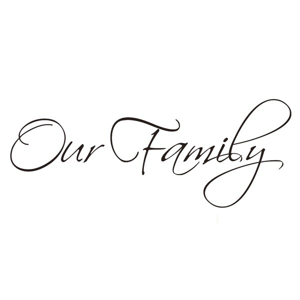 Vinyl Attraction 'Our Family' XL Vinyl Wall Art - Free Shipping On ...