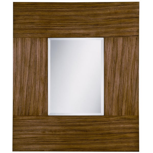 Rollins Blonde Zebra Wood Mirror