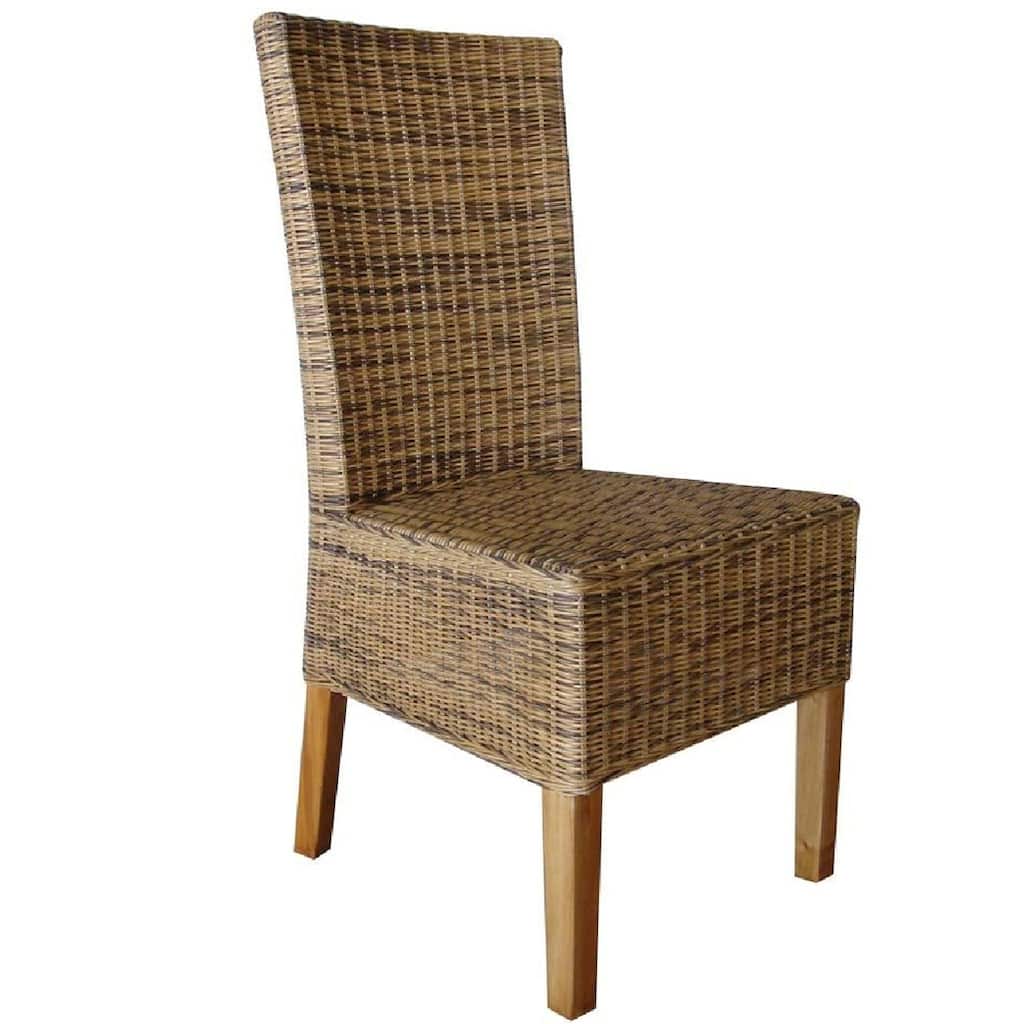 Rattan Living Wicker Brown Dining Chair