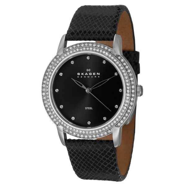 Skagen Women's Stainless Steel Glitz Crystal Watch