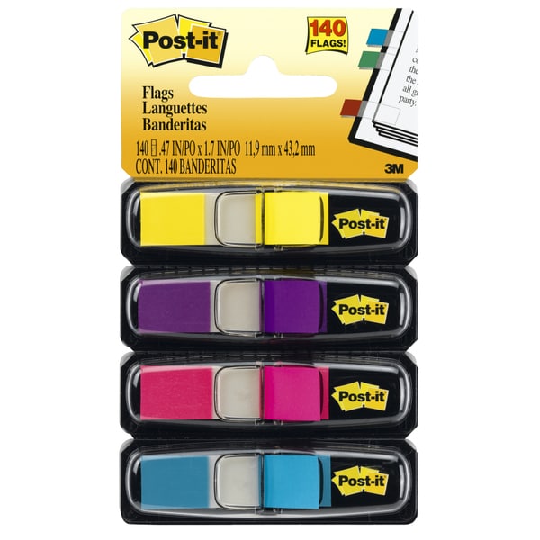 Assorted Colors 140-count Post-It Flags