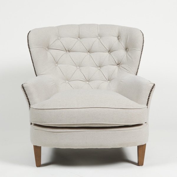 Kosas Home Latte Pia Tufted Lounge Chair