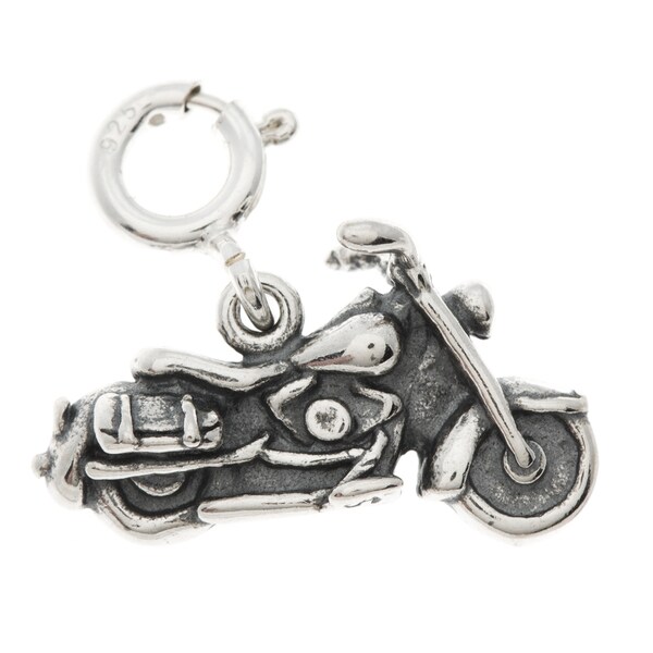 Sterling Silver Motorcycle Charm. Opens flyout.