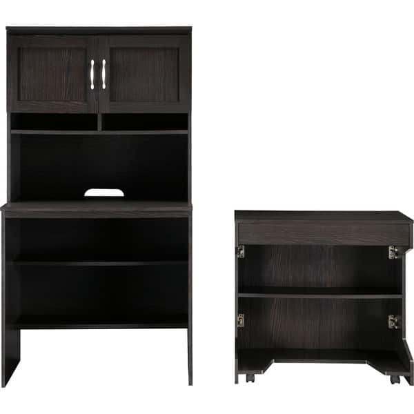 Shop Ameriwood Home Marlow Office Armoire And Desk Overstock