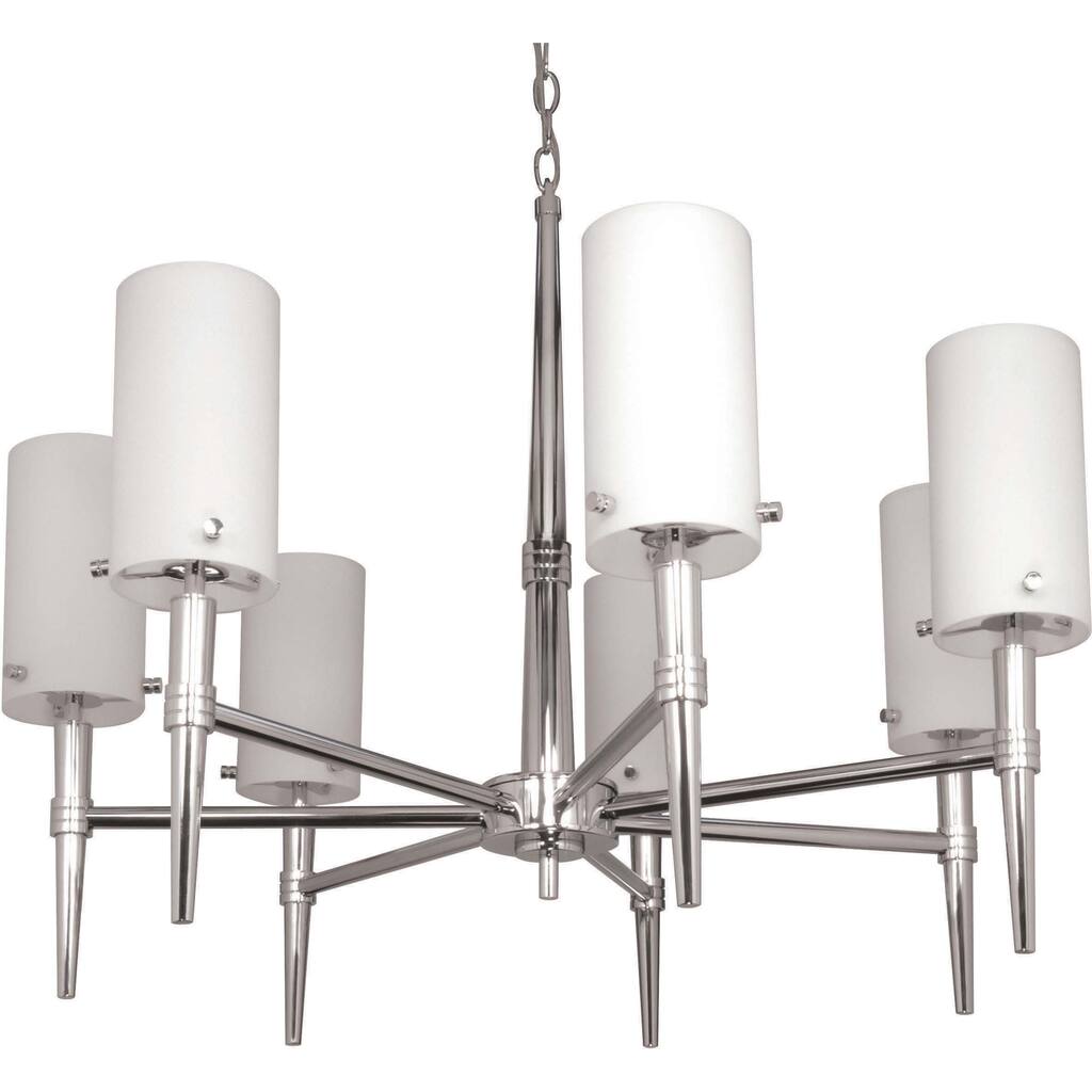 Nuvo 'Jet' 7-light Polished Chrome Chandelier