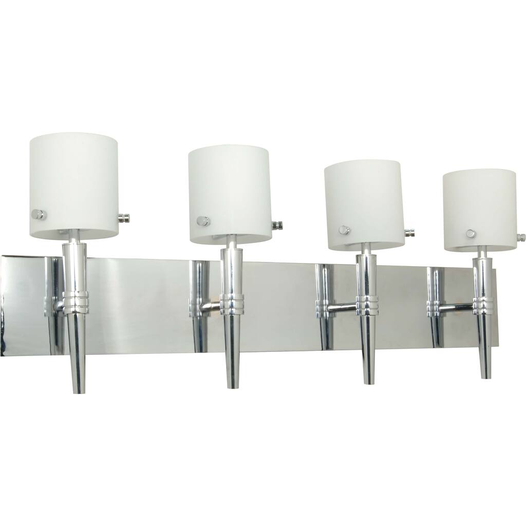 Nuvo 'Jet' 4-light Polished Chrome Vanity Fixture