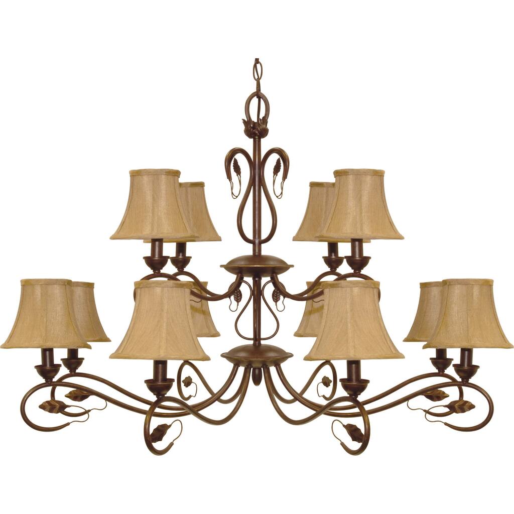 Nuvo Vine 12-light Sonoma Bronze Chandelier