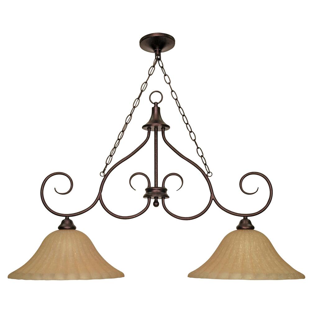 Nuvo 'Moulan' 2-light Fluorescent Copper Bronze Trestle