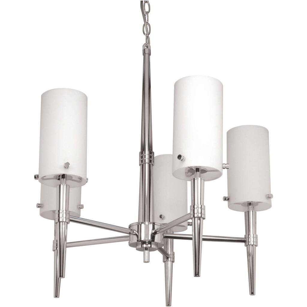 Nuvo Jet 5-light Polished Chrome Chandelier