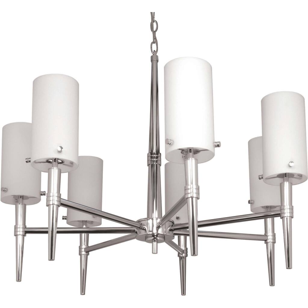 Nuvo 'Jet' 7-light Polished Chrome Chandelier