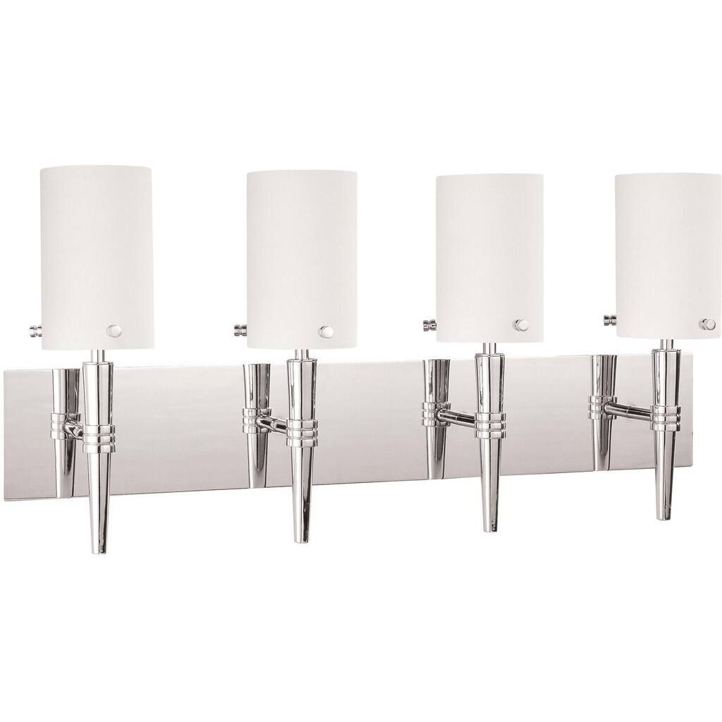 Nuvo 'Jet' 4-light Polished Chrome Vanity