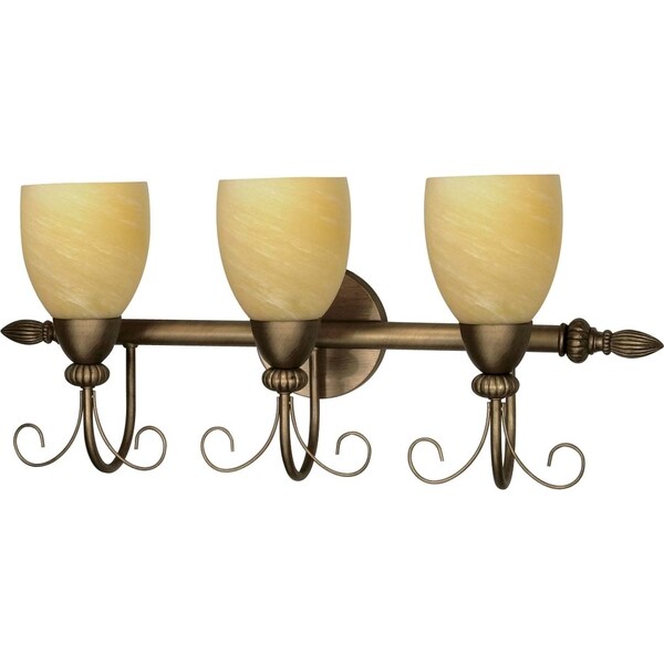 Nuvo 'Vanguard' 3-light Flemish Gold Vanity