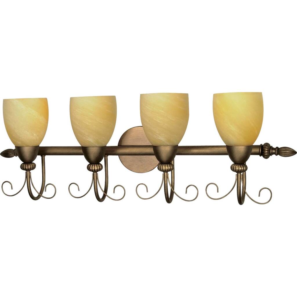 Nuvo 'Vanguard' 4-light Flemish Gold Vanity