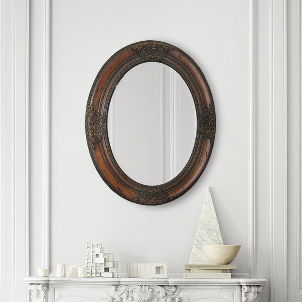 Shop Ren Wil Chelsea Cherry Wood Mirror Free Shipping Today