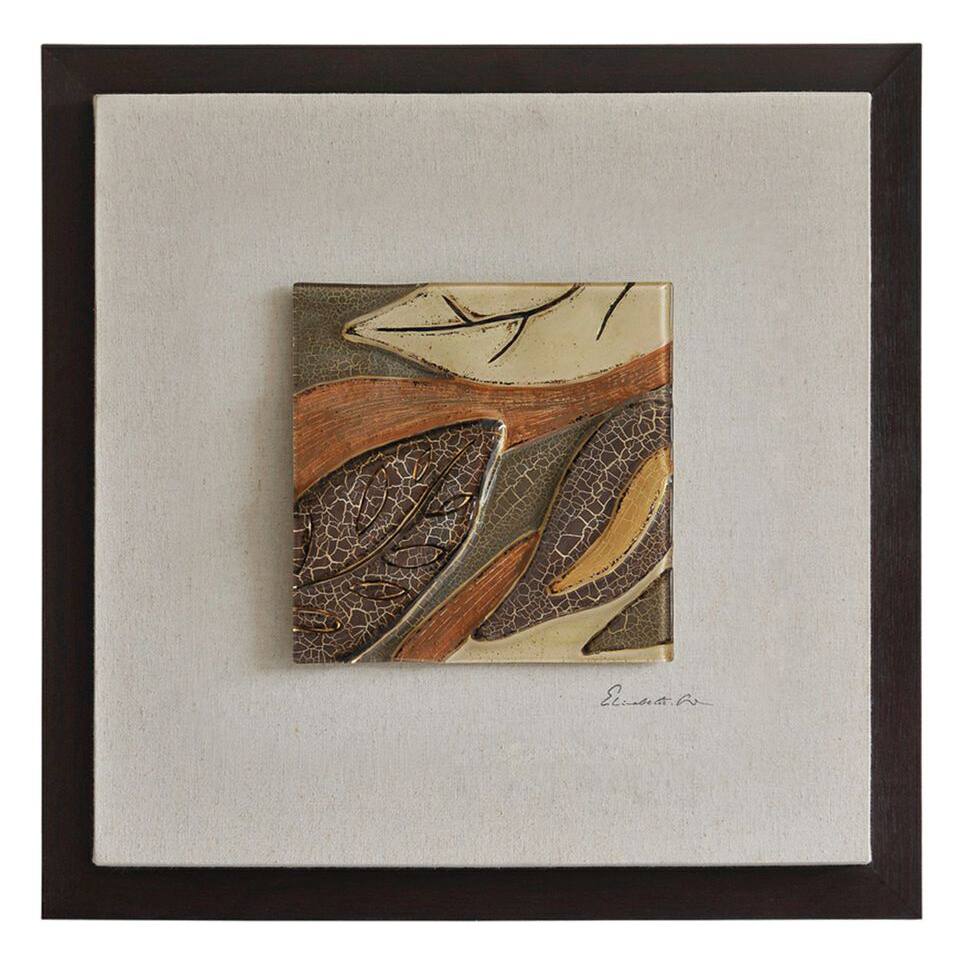 Ren Wil Lecavalier 'Shimmering Leaves II' Framed Canvas Art