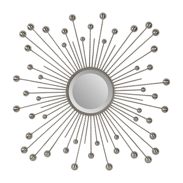 Ren-Wil Laurier Silver Beveled Mirror