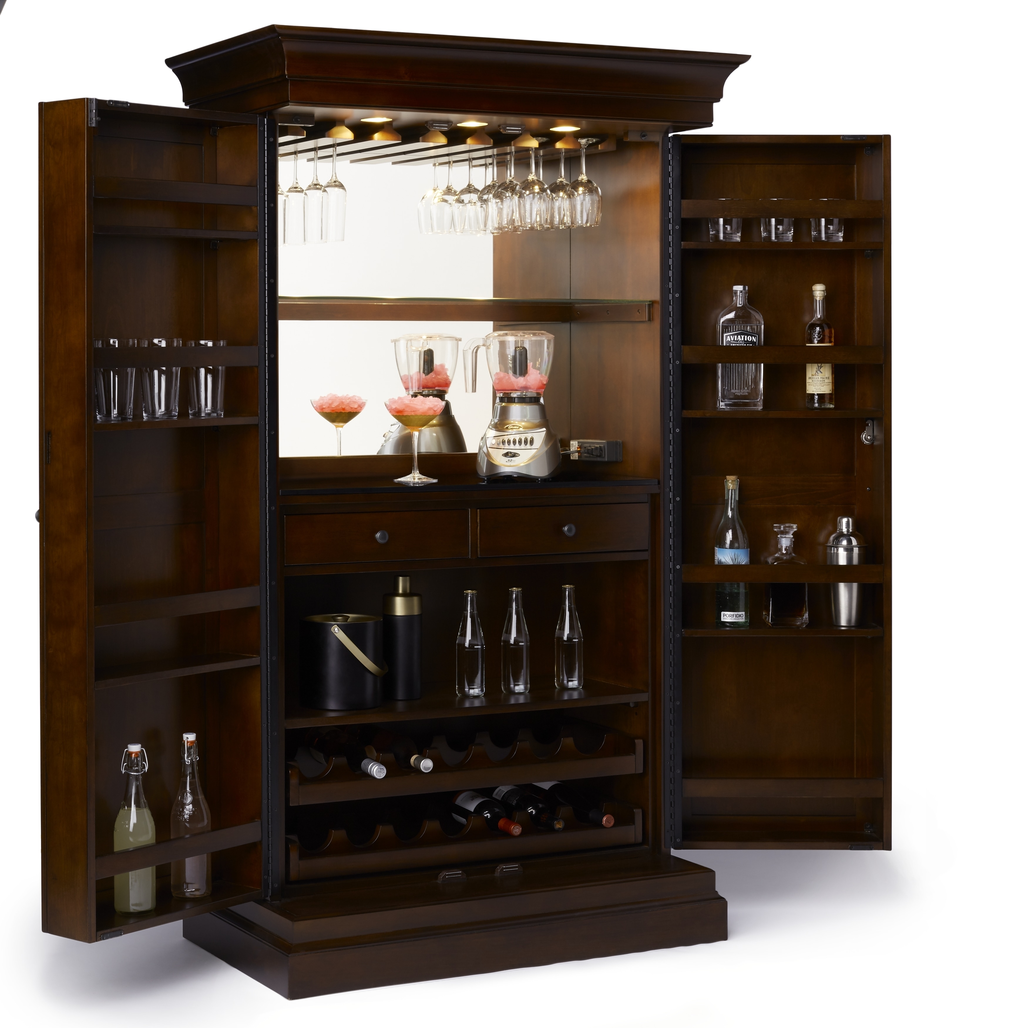 Mobila liquor cabinets cellar masiv pe