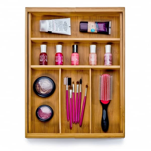 Shop Seville Classics Bamboo Expandable 7 Compartment 2