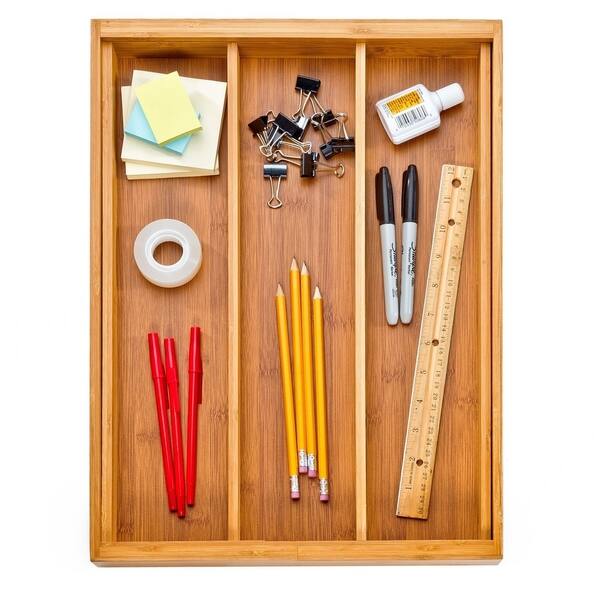 Shop Seville Classics Bamboo Expandable 5 Large Compartment
