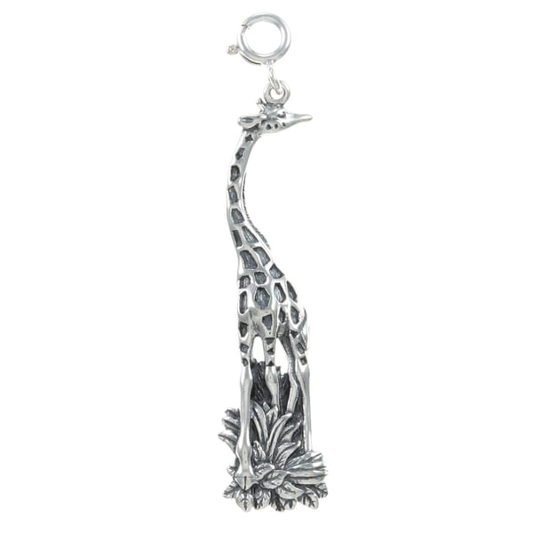 Sterling Silver Giraffe Charm Silver Charms