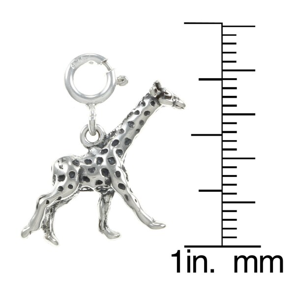 silver giraffe figurine