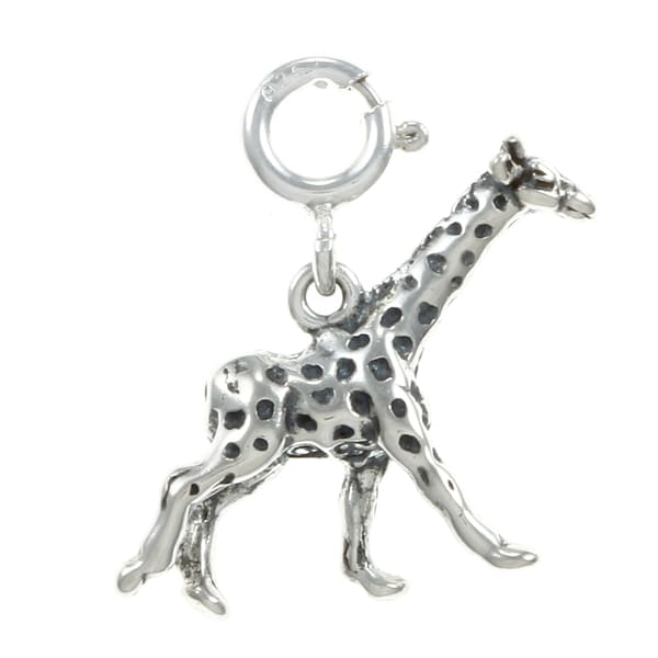 silver giraffe charm