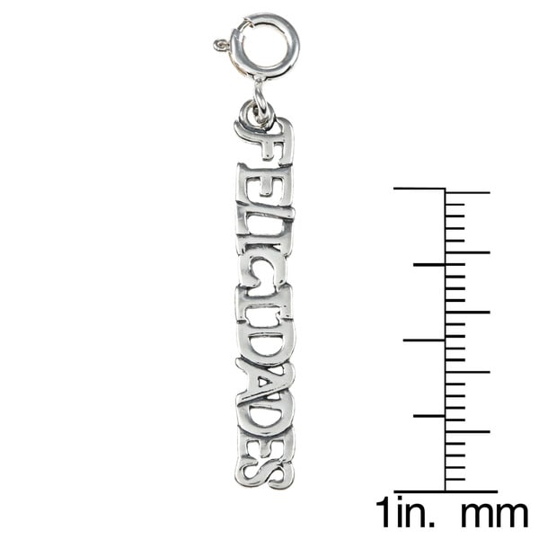 Sterling Silver Foreign Language Charm